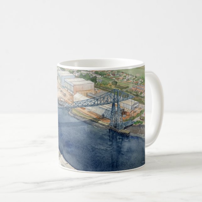 Middlesborough Transporterbrücke Kaffeetasse (VorderseiteRechts)