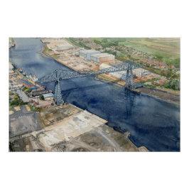 Middlesborough Transporterbrücke Poster