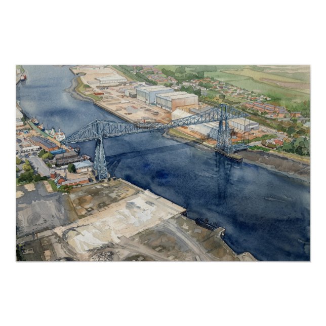 Middlesborough Transporterbrücke Poster (Vorderseite)