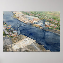 Middlesborough Transporterbrücke Poster