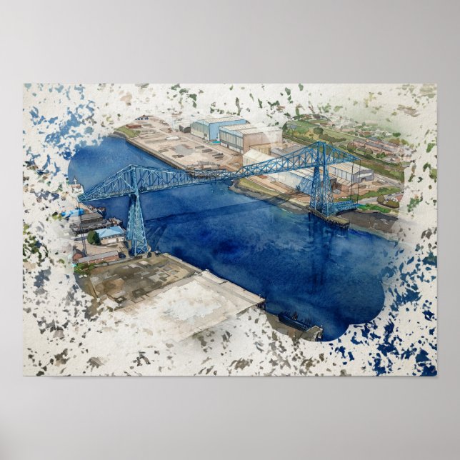 Middlesborough Transporterbrücke Poster (Vorne)