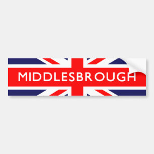 Middlesbrough British Flag Autoaufkleber