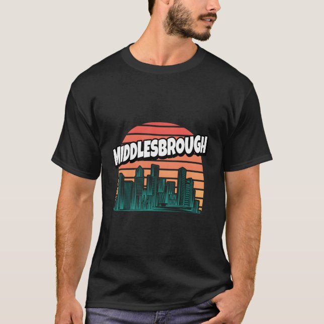 Middlesbrough UK England Reisende T-Shirt (Vorderseite)