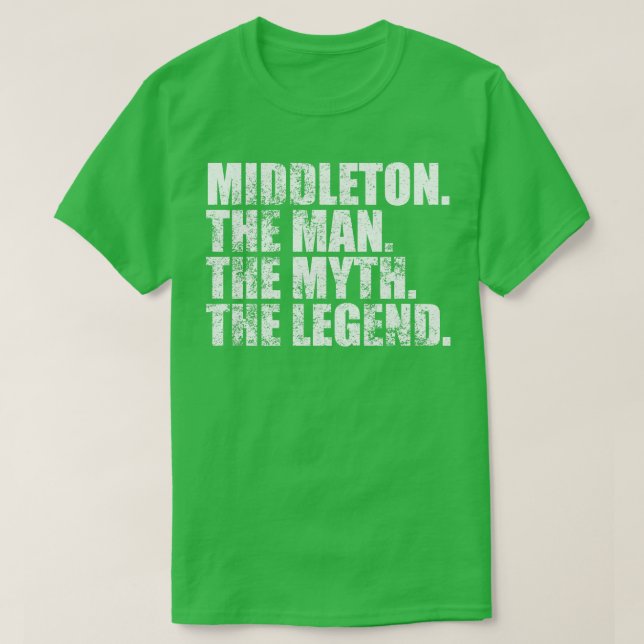 Middleton Middleton Familienname Middleton Nachnam T-Shirt (Design vorne)