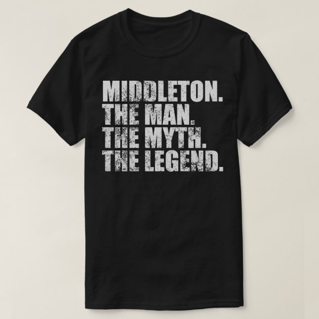 Middleton Middleton Familienname Middleton Nachnam T-Shirt (Design vorne)
