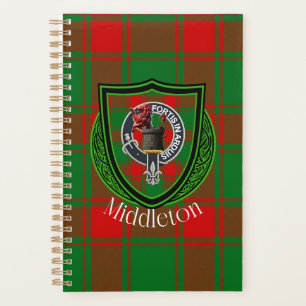 Middleton-Schottischer-Clan-Tartan & -Wappen Planer