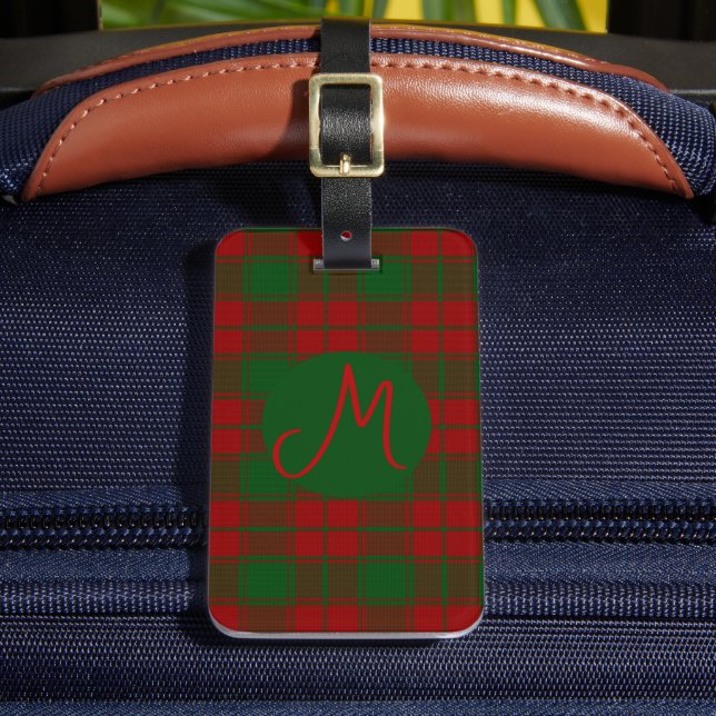 Middleton Tartan Mit Monogramm Gepäckanhänger (Vorderseite Insitu 2)
