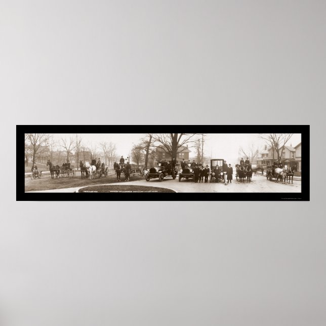Middletown Fire Department Foto 1914 Poster (Vorne)