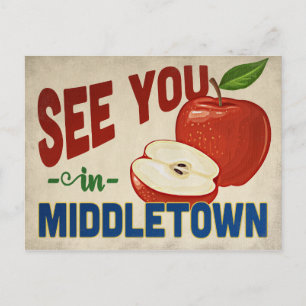 Middletown Ohio Apple - Vintage Travel Postkarte