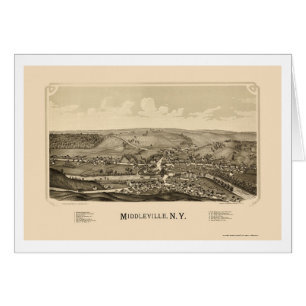 Middleville, NY panoramische Karte - 1890