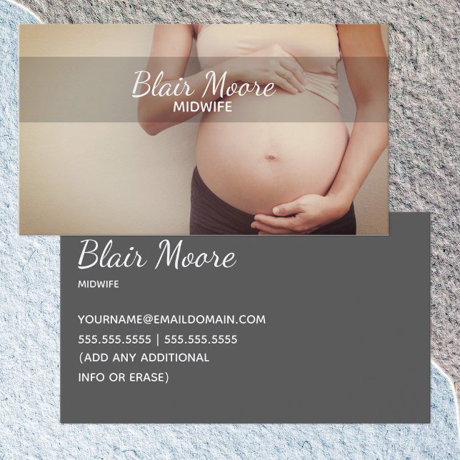 Midfrau Birth Doula Visitenkarte (Midwife Birth Doula Business Card)