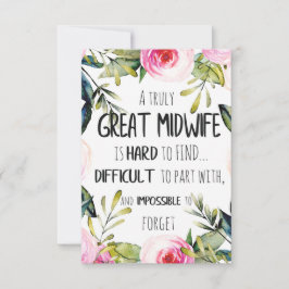 Midfrau Doula Office Vielen Dank für Ihr Kartenang Dankeskarte