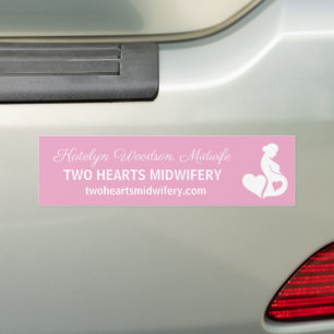 Midfrau Doula Schönes Business Pink Autoaufkleber