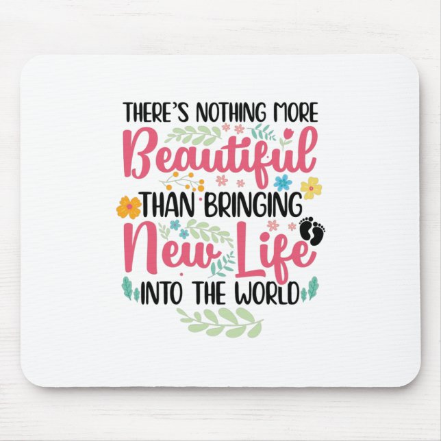 Midfrau Midwives Doula Obstetrician Midwifery Job Mousepad (Vorne)