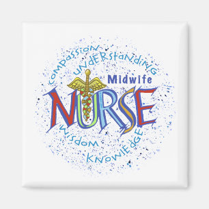 Midfrau Nurse Motto Magnet