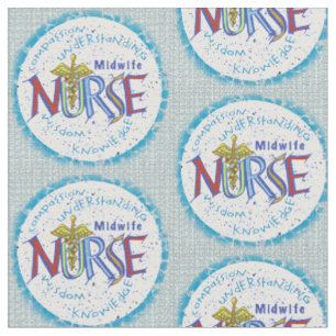 Midfrau Nurse Motto Stoff