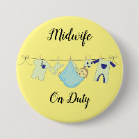 Midfrau On Duty Blue Large, 3-Zoll-Taste