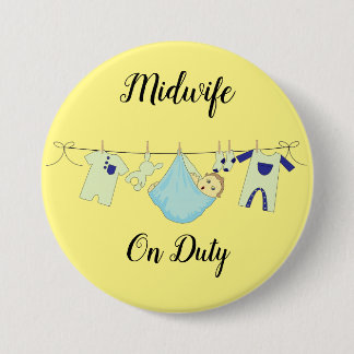 Midfrau On Duty Blue Large, 3-Zoll-Taste Button