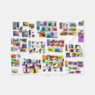 Midge Comic Fleece Blanket