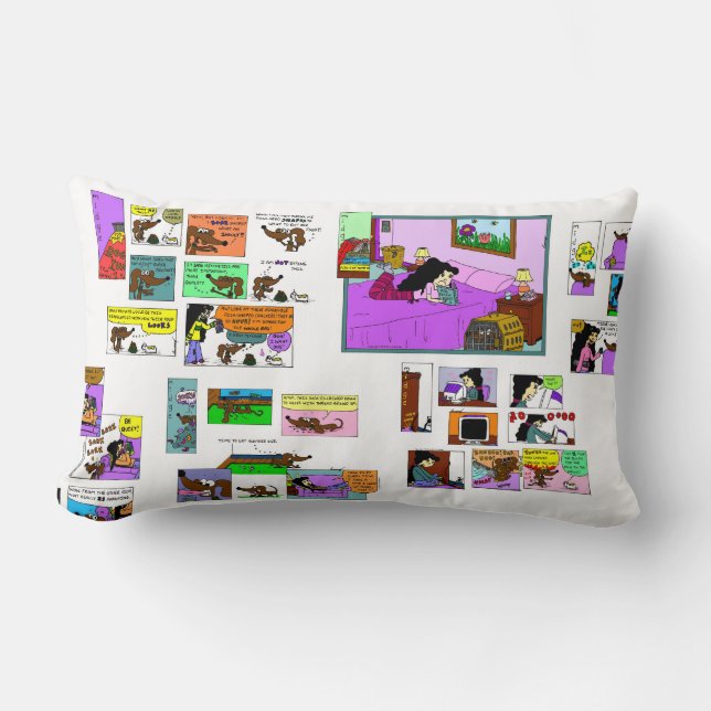 Midge Comic Pillow Lendenkissen (Vorderseite)