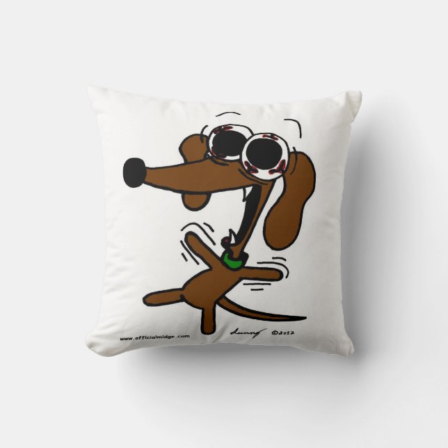 Midge Freakin' Out Pillow - Schwarz Kissen (Vorderseite)