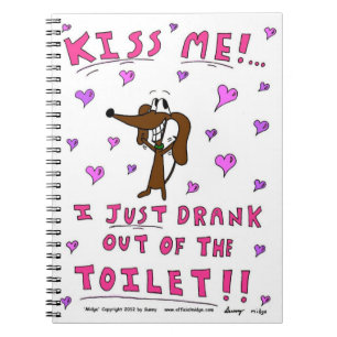Midge "KISS ME" Notebook Notizblock