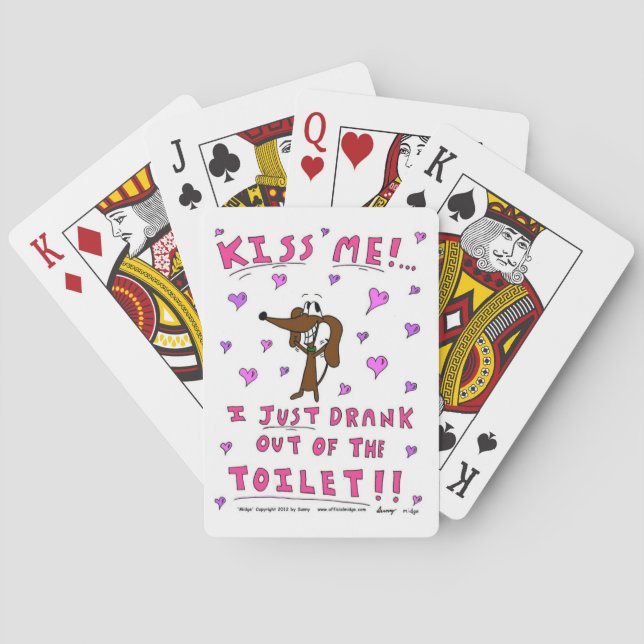 Midge "KISS ME" Spielkarten (Rückseite)