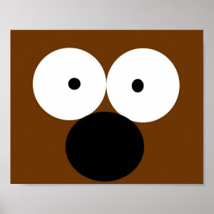 Midge Minimalistisch Face Poster