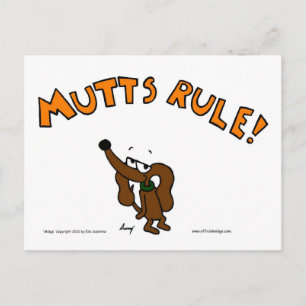Midge MUTTS RULE Postcard Postkarte