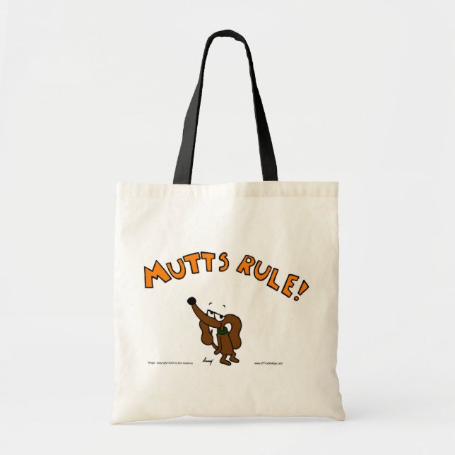 Midge MUTTS RULE Tote Bag Tragetasche (Vorne)