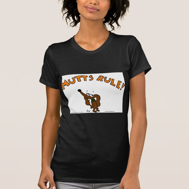 Midge MUTTS RULE Womens Petite T - Shirt (Vorderseite)