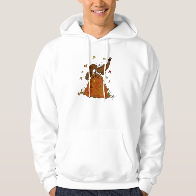 Midge Pile von Blätter Hoodies (Vorderseite)