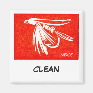 "Midge Red" Dish Washer Status Magnet