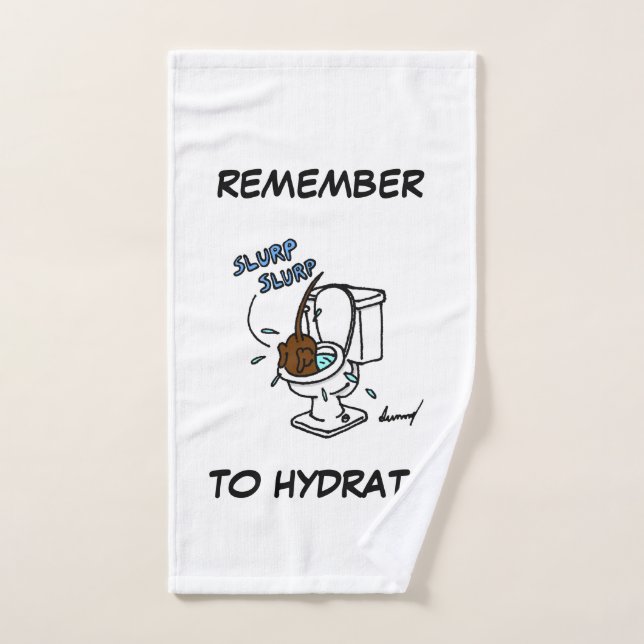 Midge "Remember to Hydrate" Handtuch (Handtuch)
