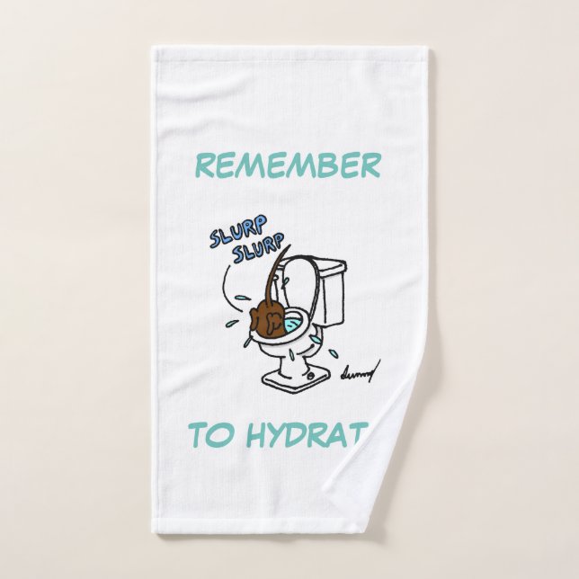 Midge "Remember to Hydrate" Handtuch (Handtuch)