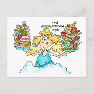 Midge’s Diet Postcard #8 Balanced Meals Postkarte