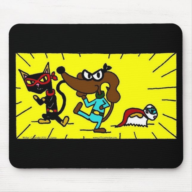 Midge Superhero Trio Mousepad (Vorne)