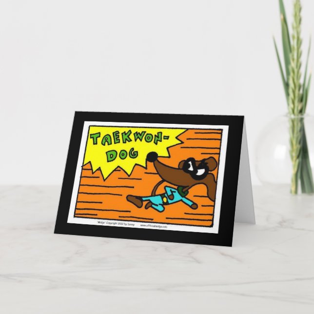 Midge TAEKWON-DOG Grußkarte Karte (Vorderseite)