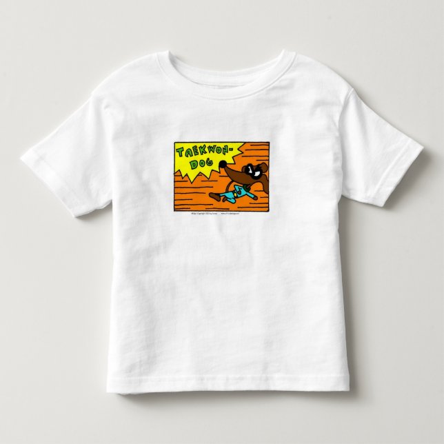Midge "TAEKWON-DOG" Kleinkind T - Shirt (Vorderseite)