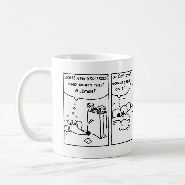 Midge "Wenn das Leben dir Löwen gibt" Comic-Tasse Kaffeetasse (Links)