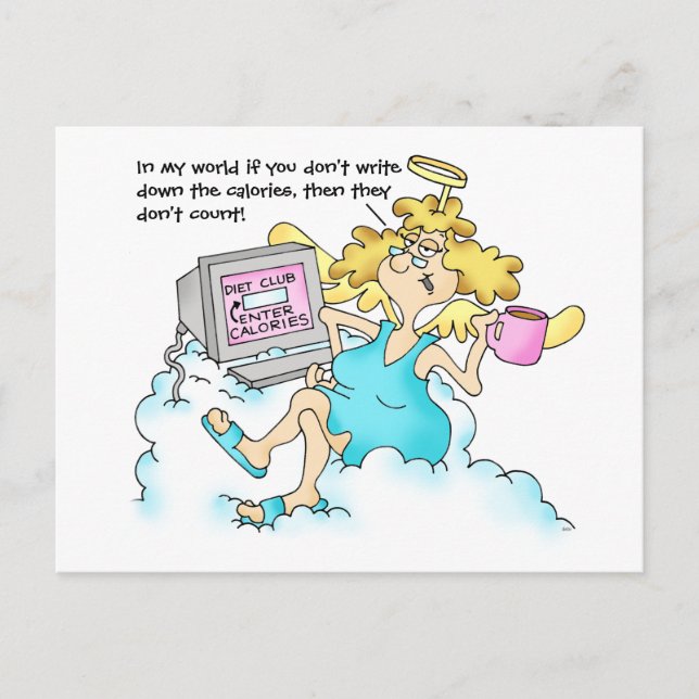 Midge's Diet Postcard #3 Food Journal Postkarte (Vorderseite)