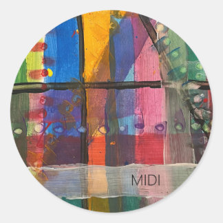MIDI-Sticker Runder Aufkleber