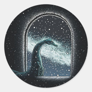 MIDJOURNEY MONSTERS CRYPTID SERIEN RUNDER AUFKLEBER