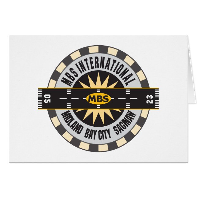 Midland Bay City Saginaw, MI MBS Airport (Vorderseite (Horizontal))