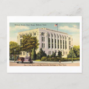 Midland County Court House in Midland, Texas, Postkarte