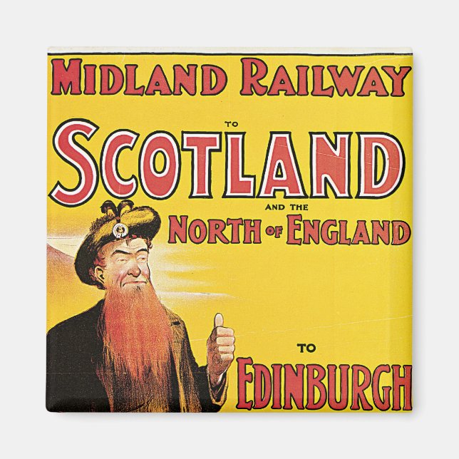 Midland Railway nach Schottland Magnet (Vorne)