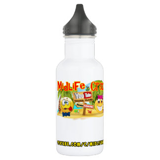 Midlife Crazy 18oz Wasserflasche