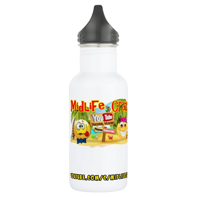 Midlife Crazy 18oz Wasserflasche (Links)