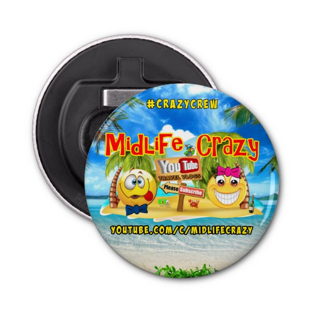 Midlife Crazy Bottle Opener Flaschenöffner (Vorderseite)