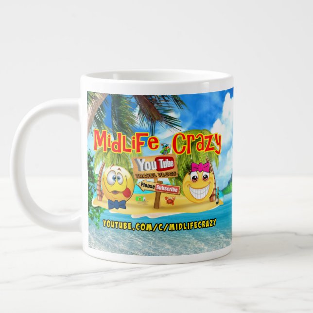 Midlife Crazy Jumbo Coffee Tasse (Links)